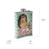Mother’s Little Helper Stainless Steel 8 oz Liquor Flask